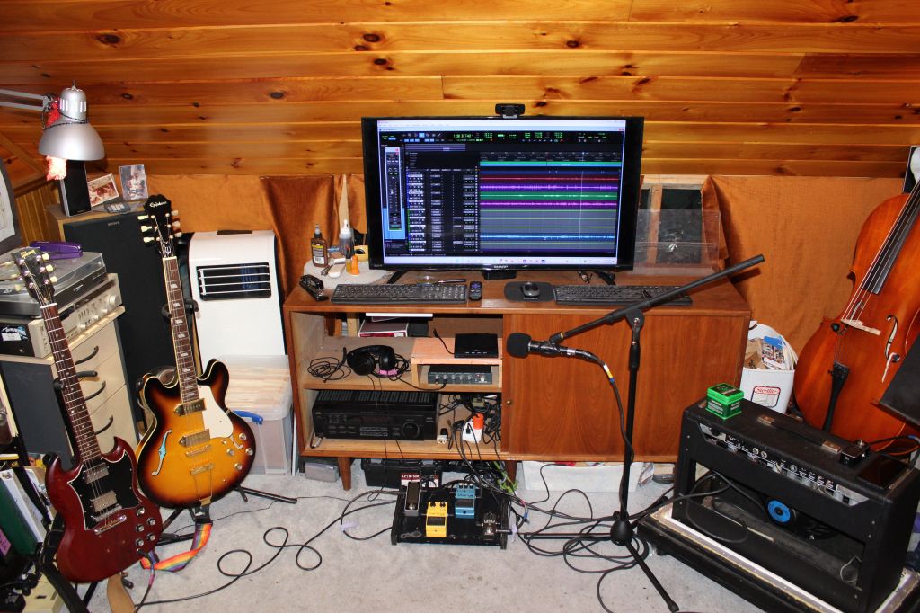 The "Colony" is the second room at Waverly Street Sound & Video, which we use for isolation and recording vocals and instruments in a brighter and more responsive room.